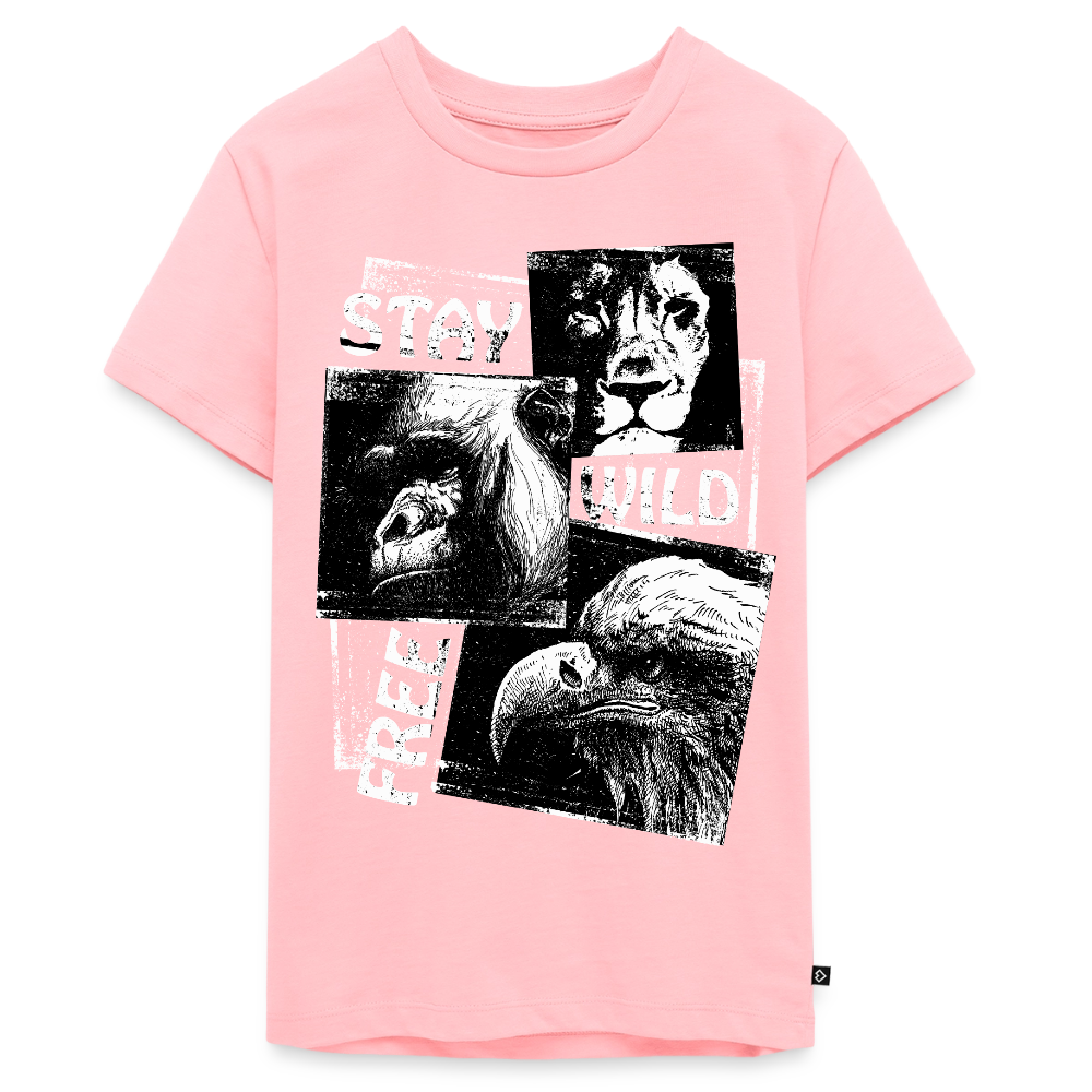STAY WILD Premium Teenager T-Shirt - rose