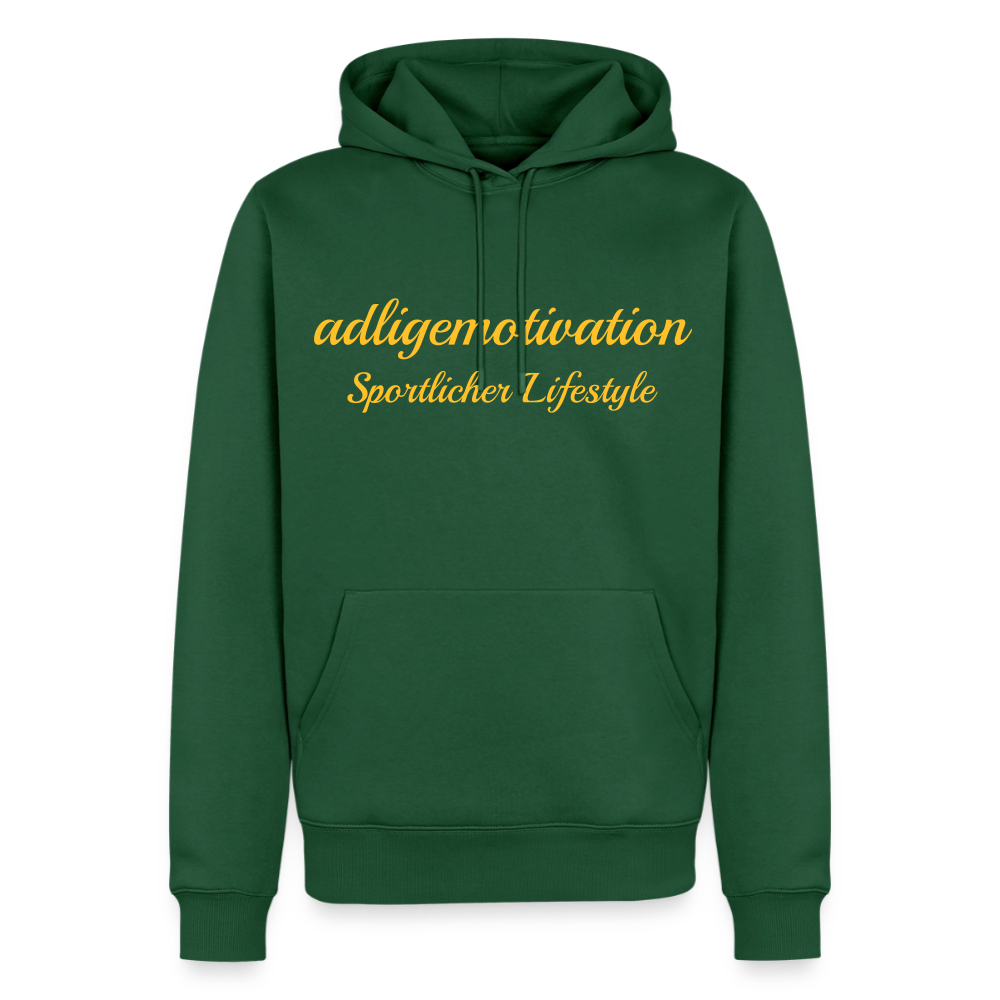 Sportlicher Lifestyle Premium Hoodie - bottle green