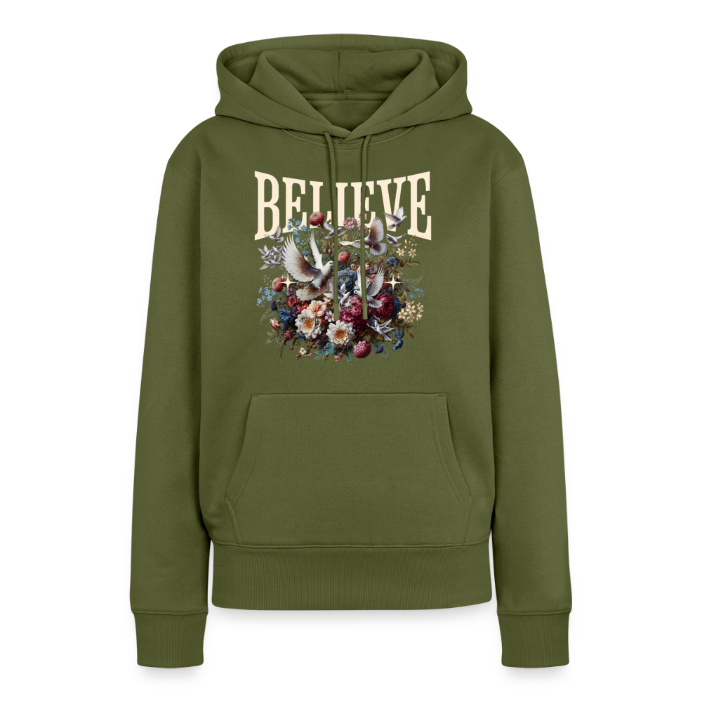 BELIEVE Premium Hoodie - khaki