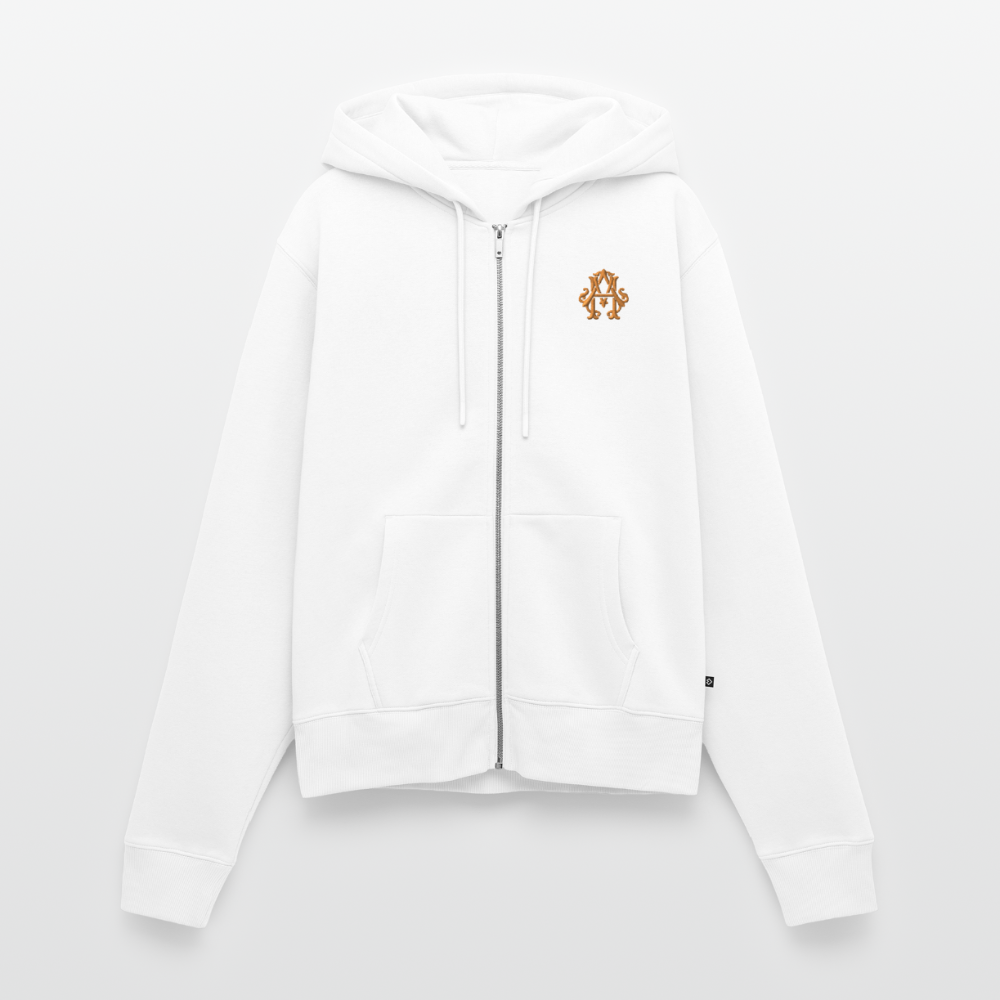 #TEAM adligemotivation Premium Sweatjacke - white