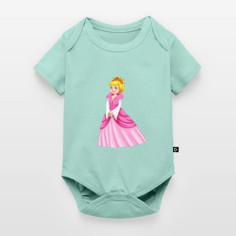 Prinzessin Premium Baby Kurzarm-Body - mint 