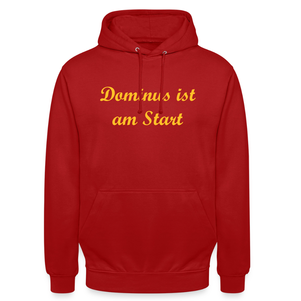 Dominus ist am Start Hoodie - red