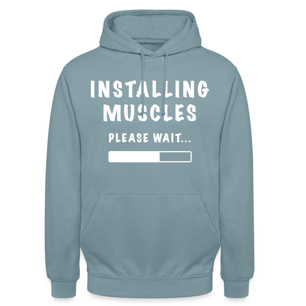 INSTALLUNG MUSCLES  Hoodie - stonewash blue