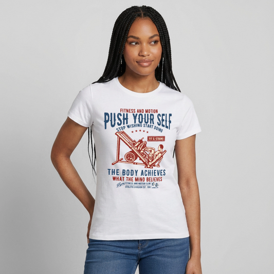 PUSH YOUR SELF T-Shirt - white