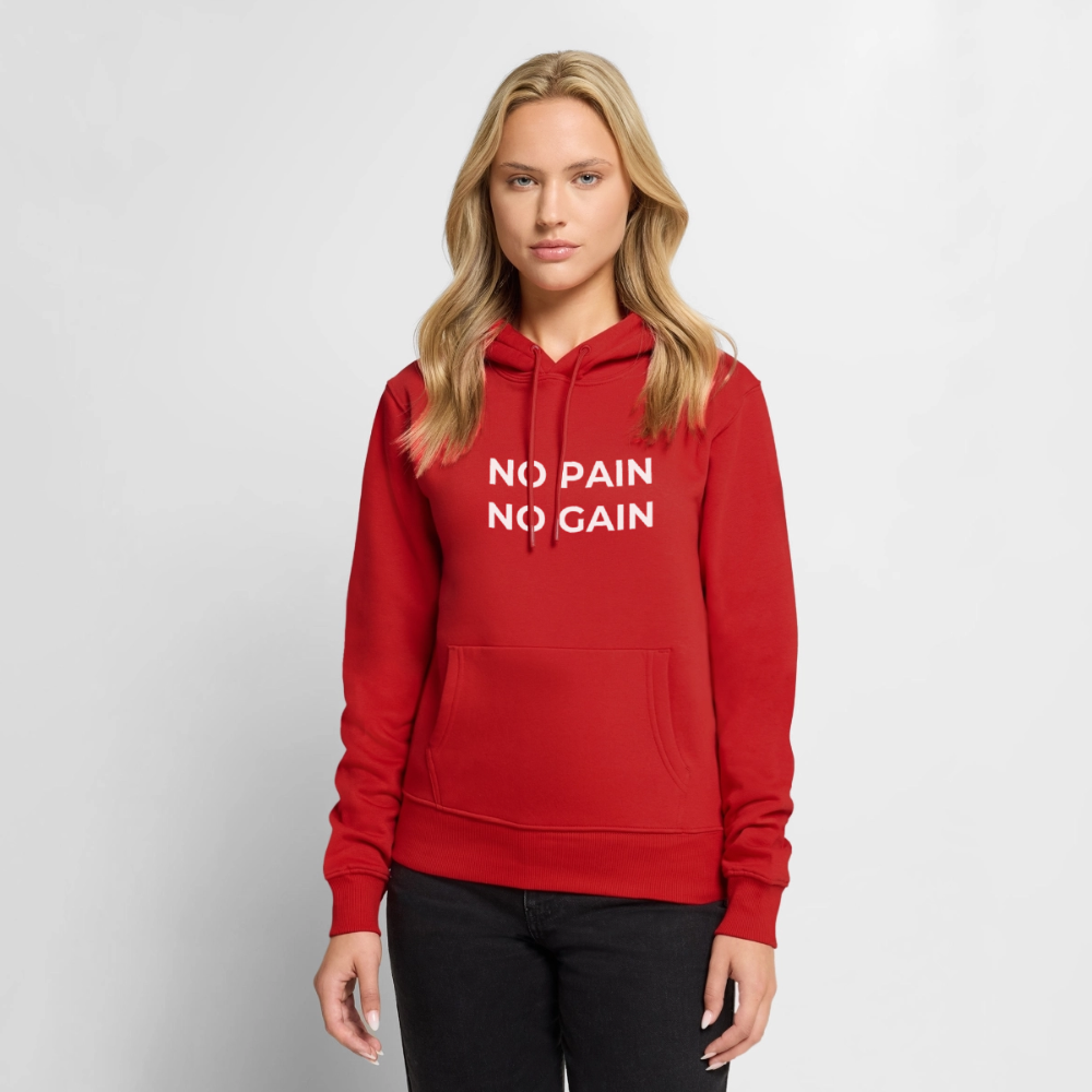 NO PAIN NO GAIN Hoodie Women - red