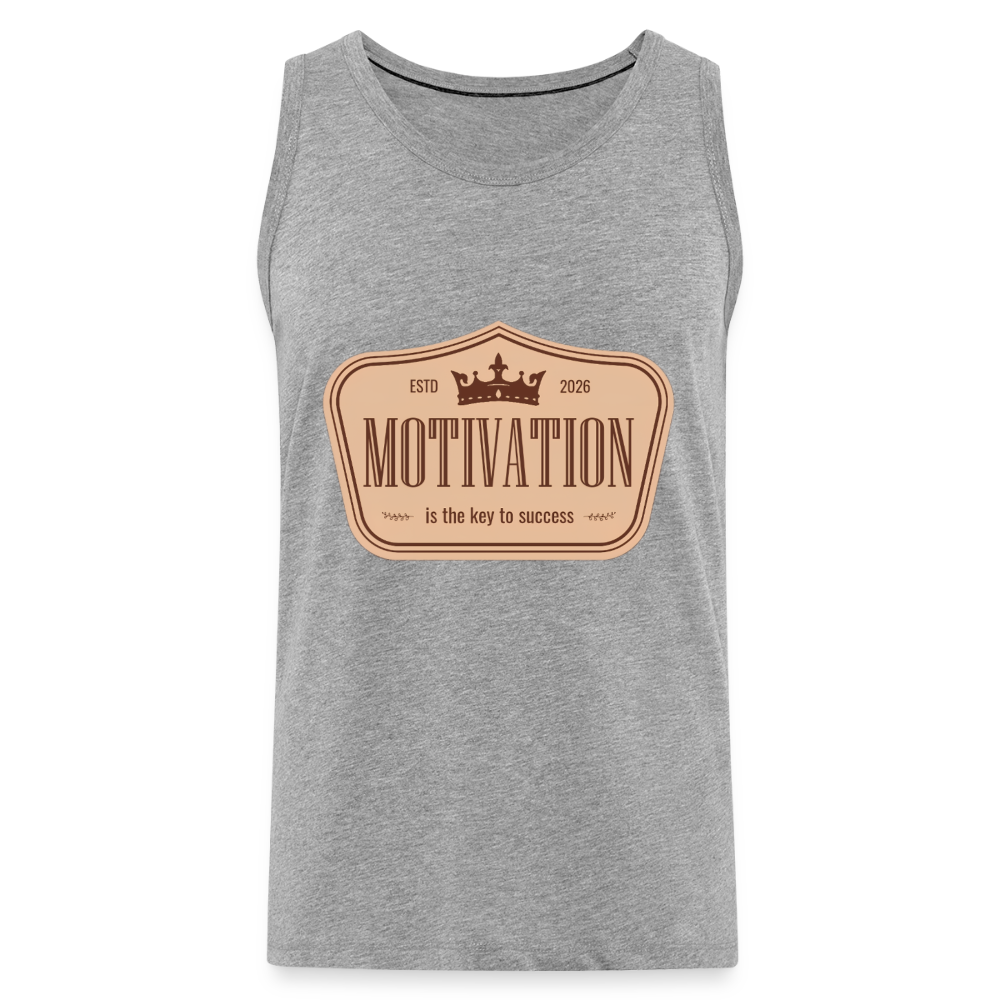 Motivations Premium Tank Top - heather grey