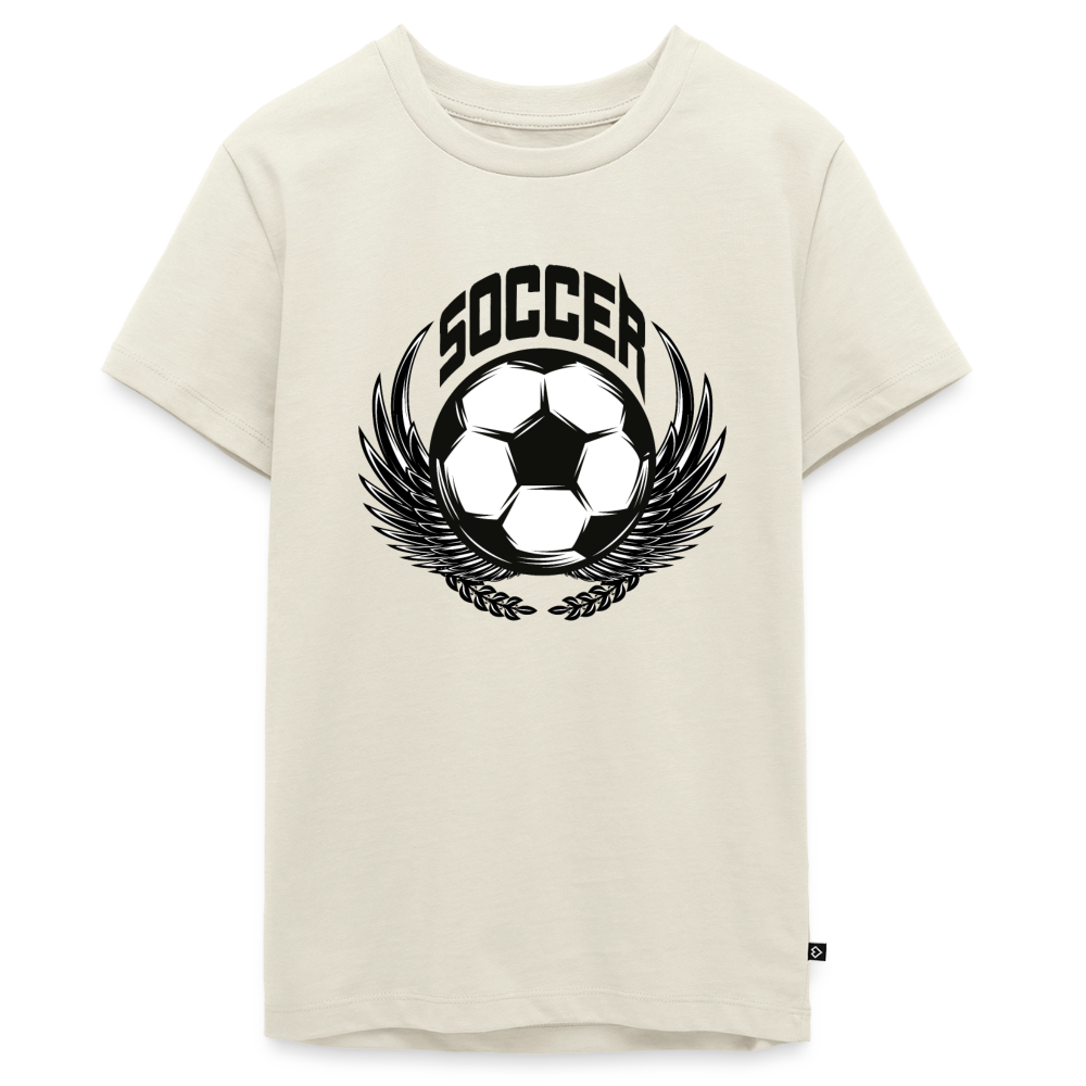 Fussball Premium Teenager T-Shirt - off white
