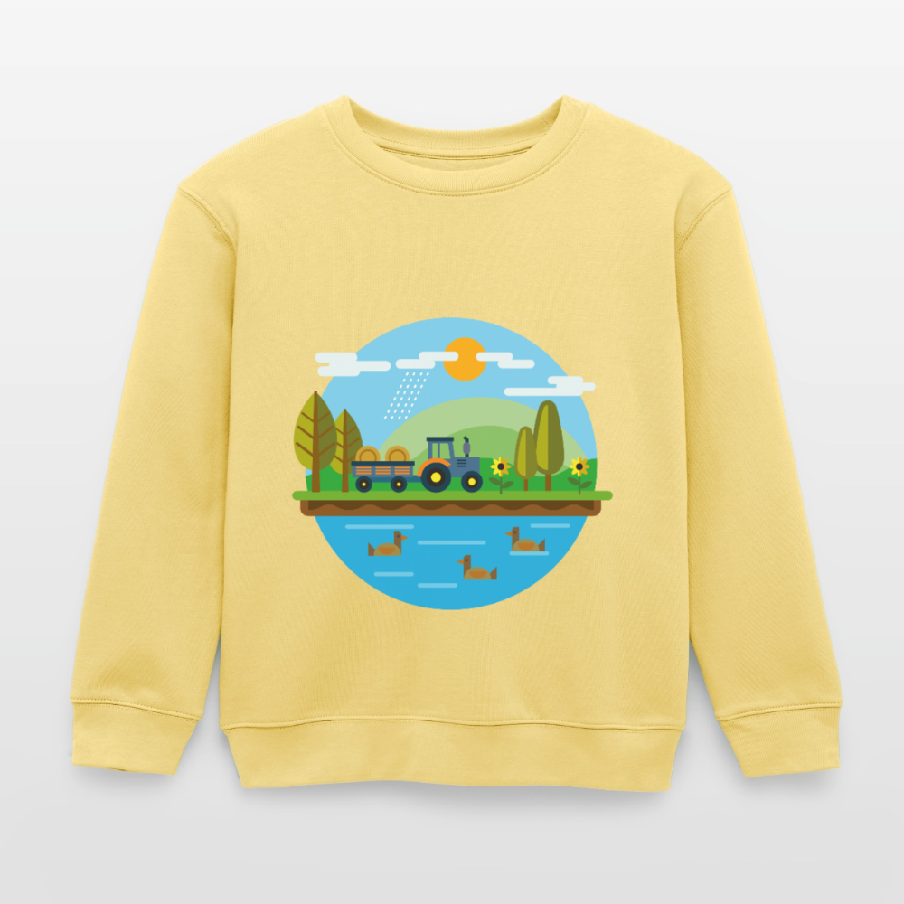 Bauernhof Premium Kinder Sweatshirt - viva yellow 