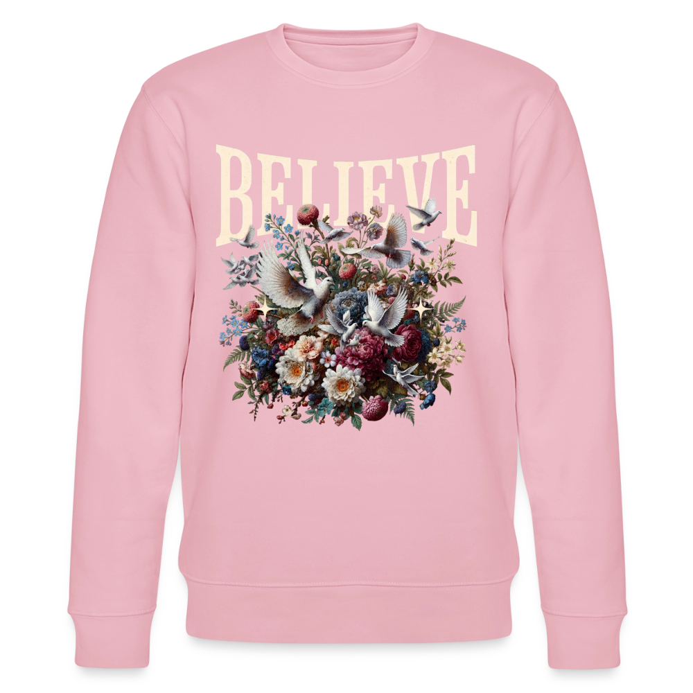 BELIEVE Premium Sweatshirt - cotton pink