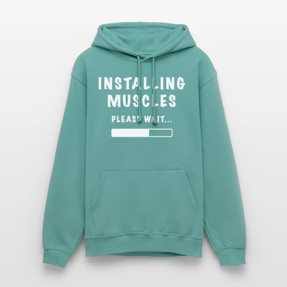 INSTALLUNG MUSCLES  Hoodie - pastel turquoise