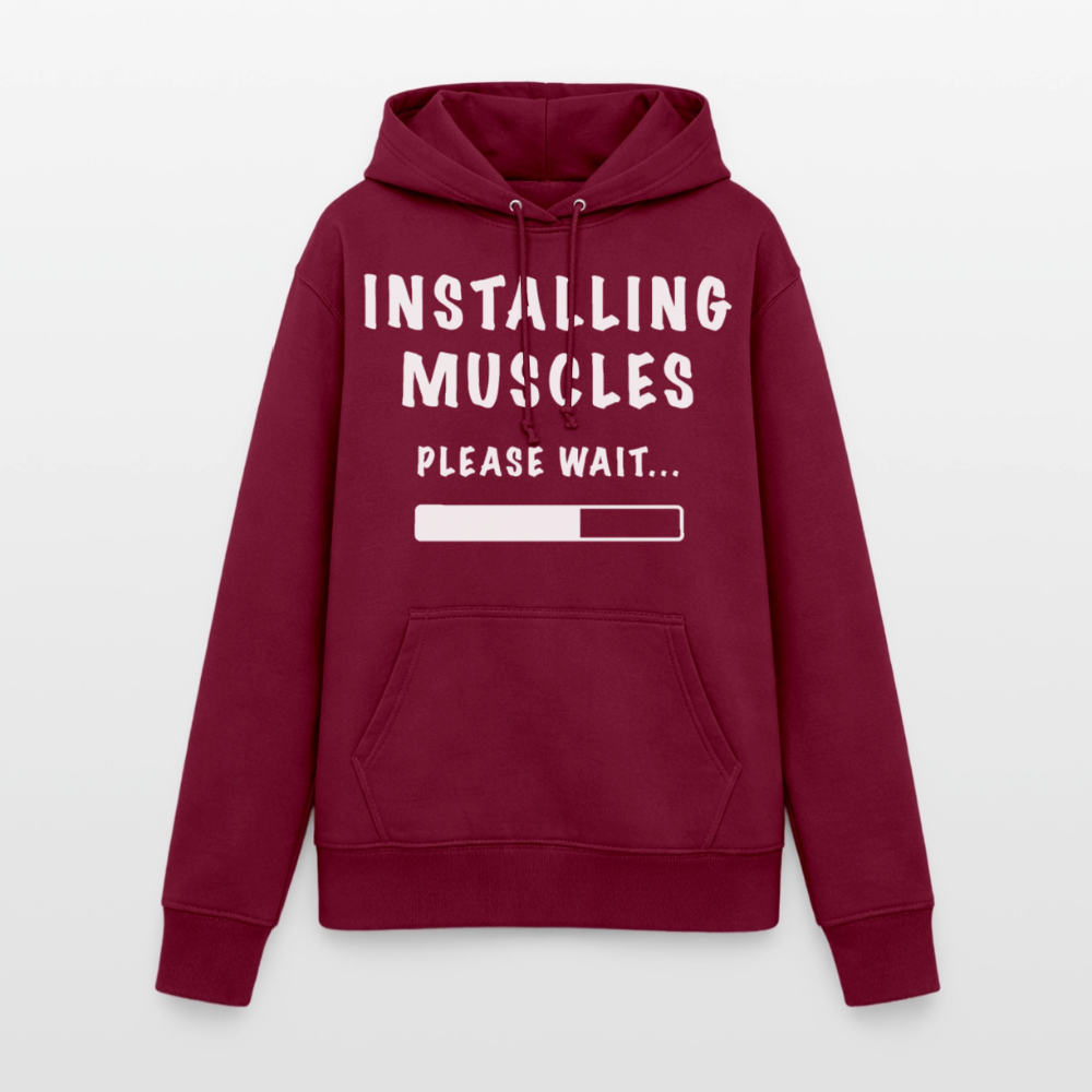 INSTALLING MUSCLES Hoodie - bordeaux
