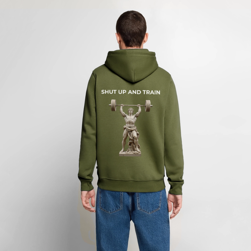 NO PAIN NO GAIN Premium Hoodie - khaki