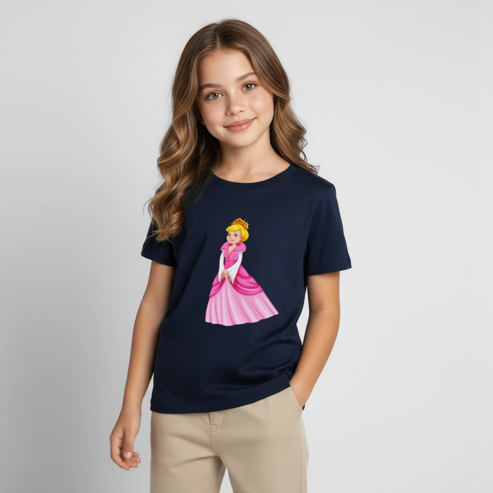Prinzessin Kinder T-Shirt - navy