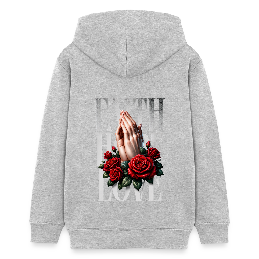 FAITH, HOPE, LOVE Premium Hoodie - heather grey