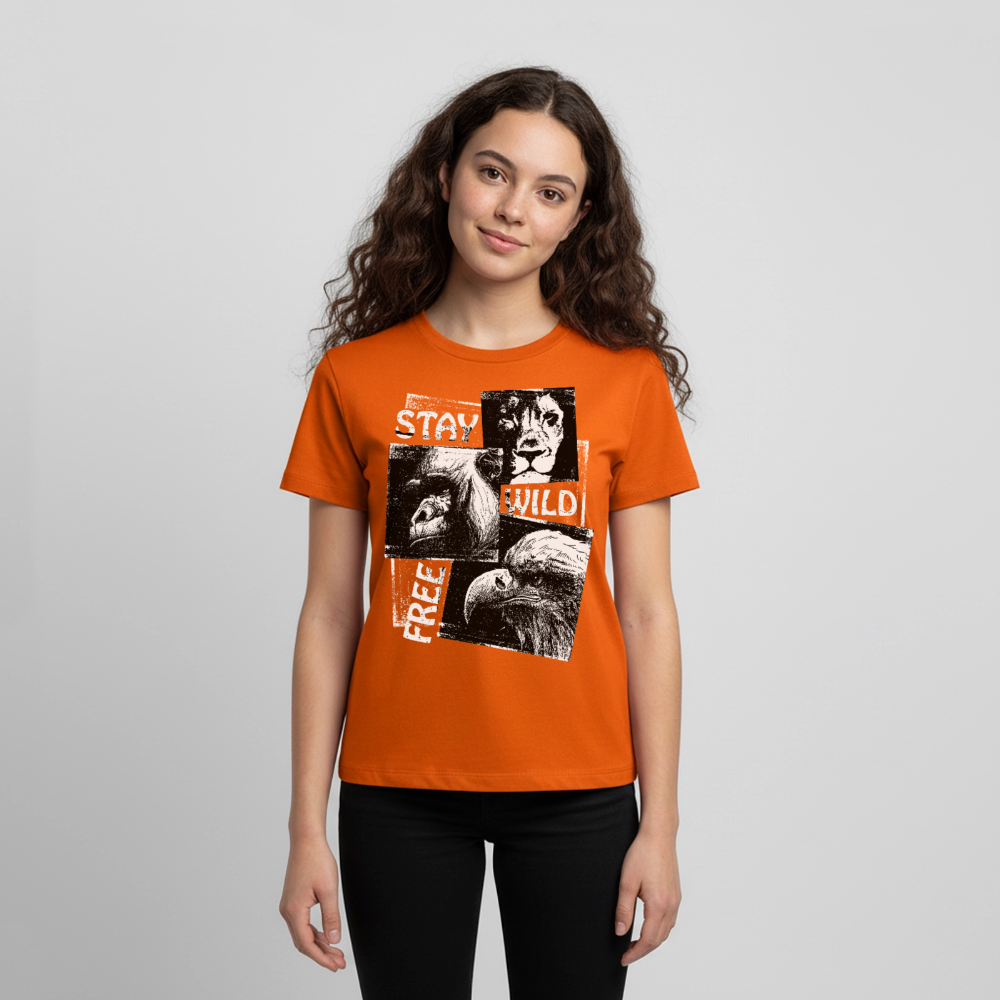 STAY WILD Premium Teenager T-Shirt - orange 