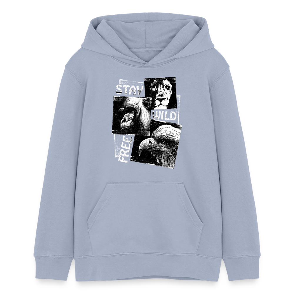 STAY WILD Premium Teenager Hoodie - lavender-violet
