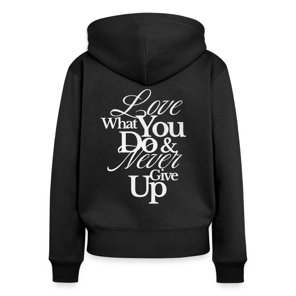 Love What You Do Premium Kapuzenjacke - black