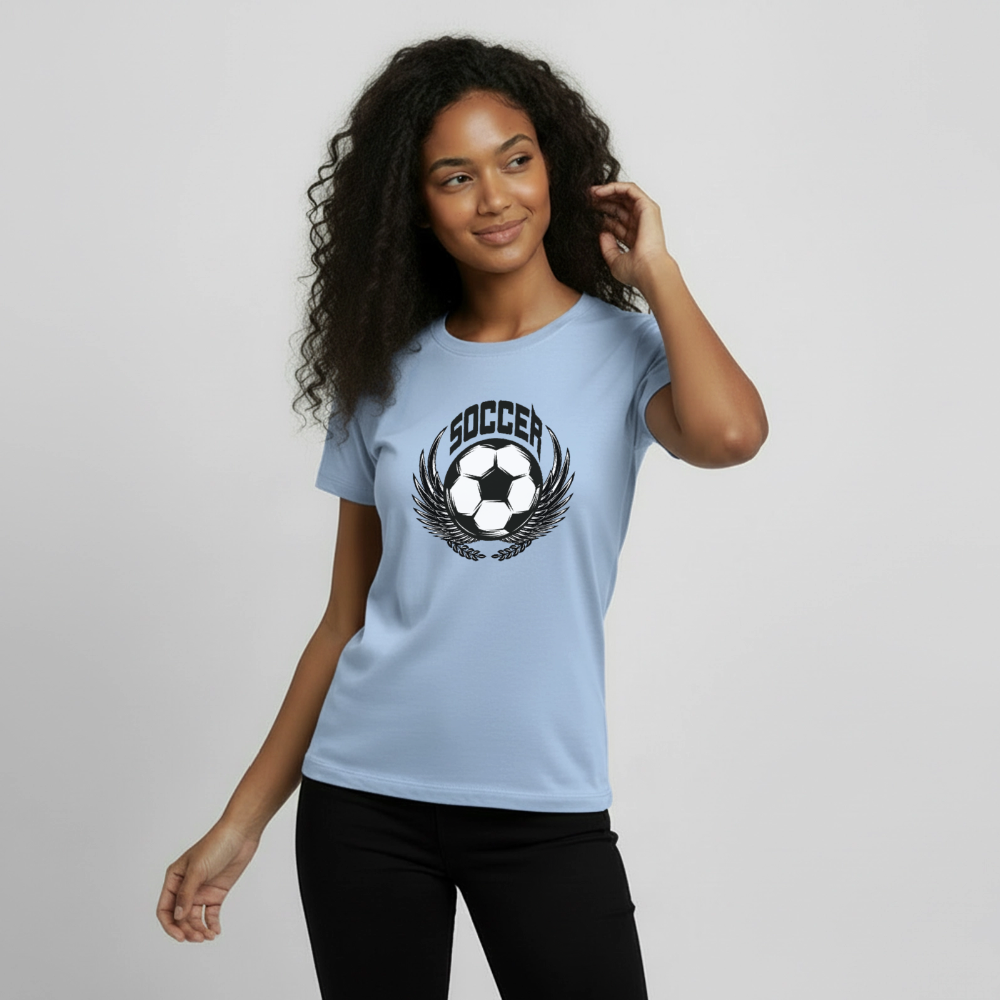 Fussball Premium Teenager T-Shirt - light blue