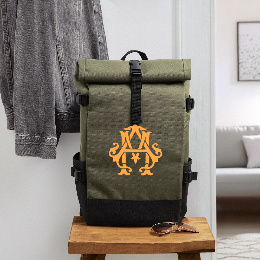 adligemotivations Logo Rucksack - olive/black