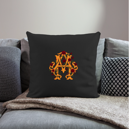 Rosen Logo Kissen 45cm x 45cm - black