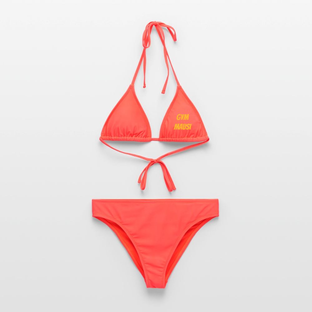 Gym Mausi "HÄNDE WEG" Bikini - coral