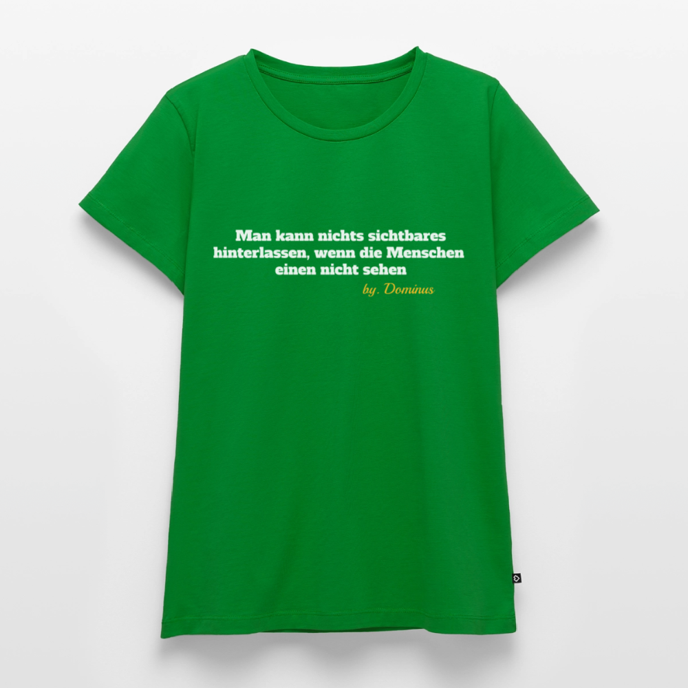 Zitat Aufdruck Premium T-Shirt Women - green