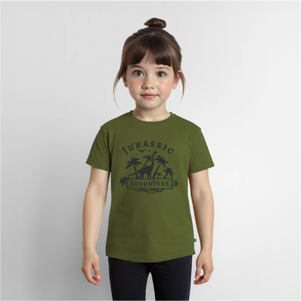 Dinosaurier Premium Kinder T-Shirt - khaki
