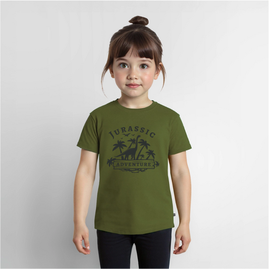Dinosaurier Premium Kinder T-Shirt - khaki