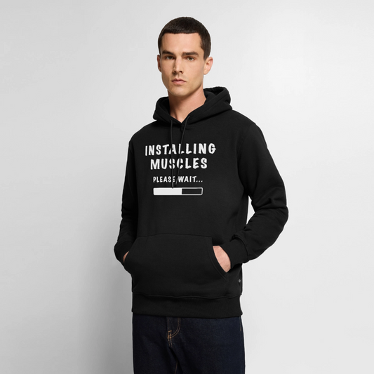 INSTALLUNG MUSCLES Premium Hoodie - black