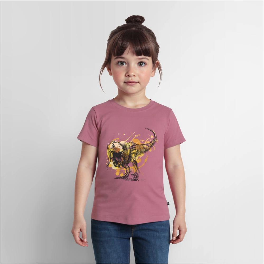 Dinosaurier Premium Kinder T-Shirt - mauve