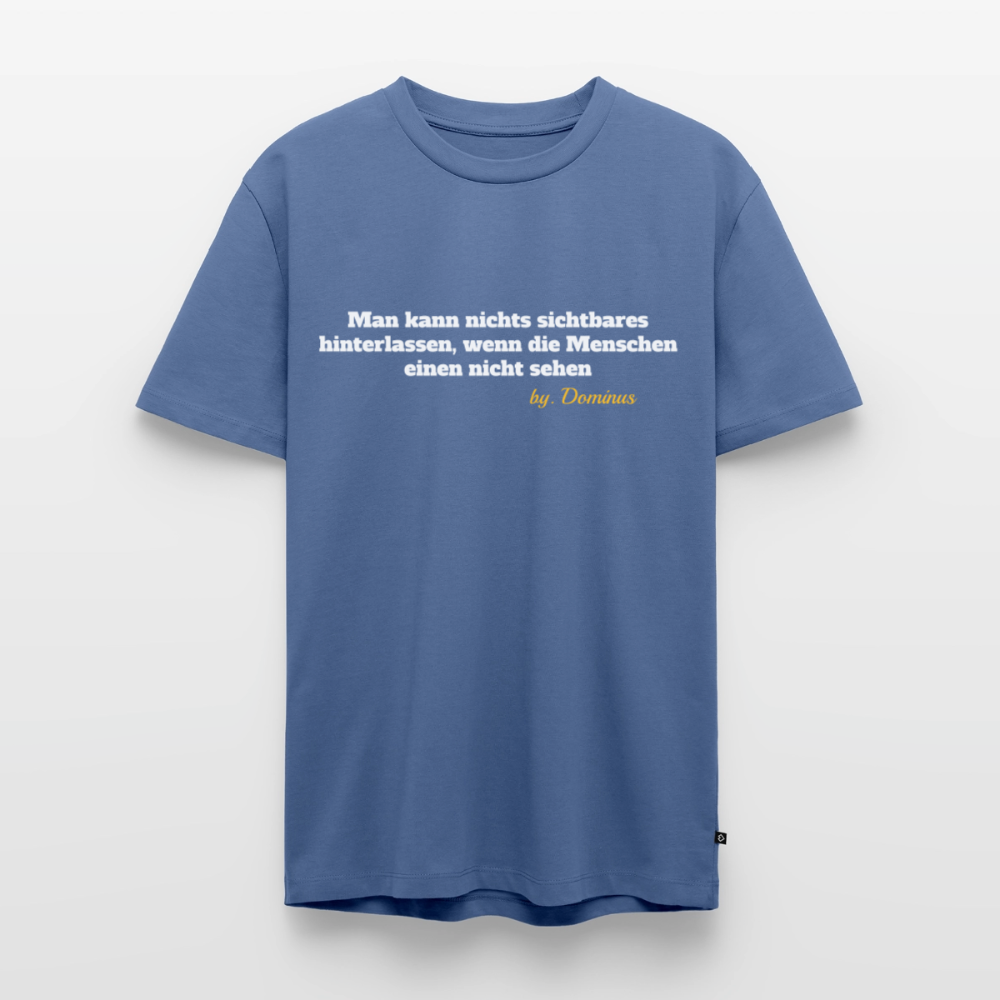 Zitat Aufdruck Premium T-Shirt - stone blue