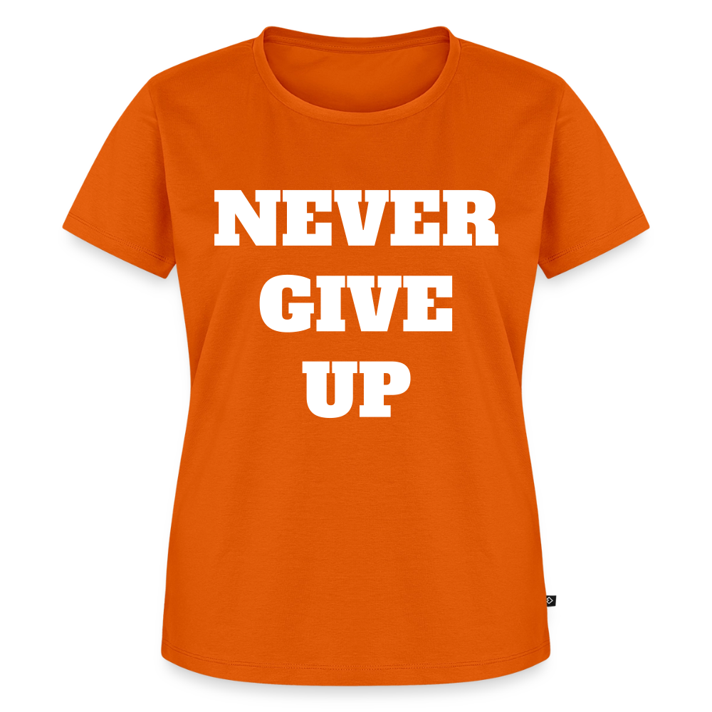 Never give up Premium T-Shirt - orange 