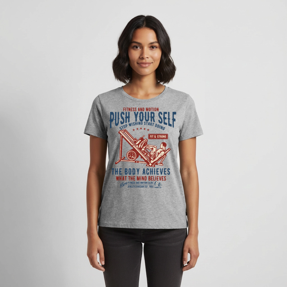 PUSH YOUR SELF Premium T-Shirt - heather grey