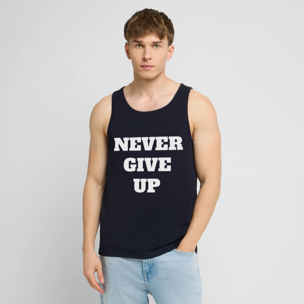 Never GIVE UP Premium Tank Top - navy
