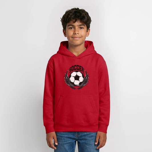Soccer Hoodie Teenager - red