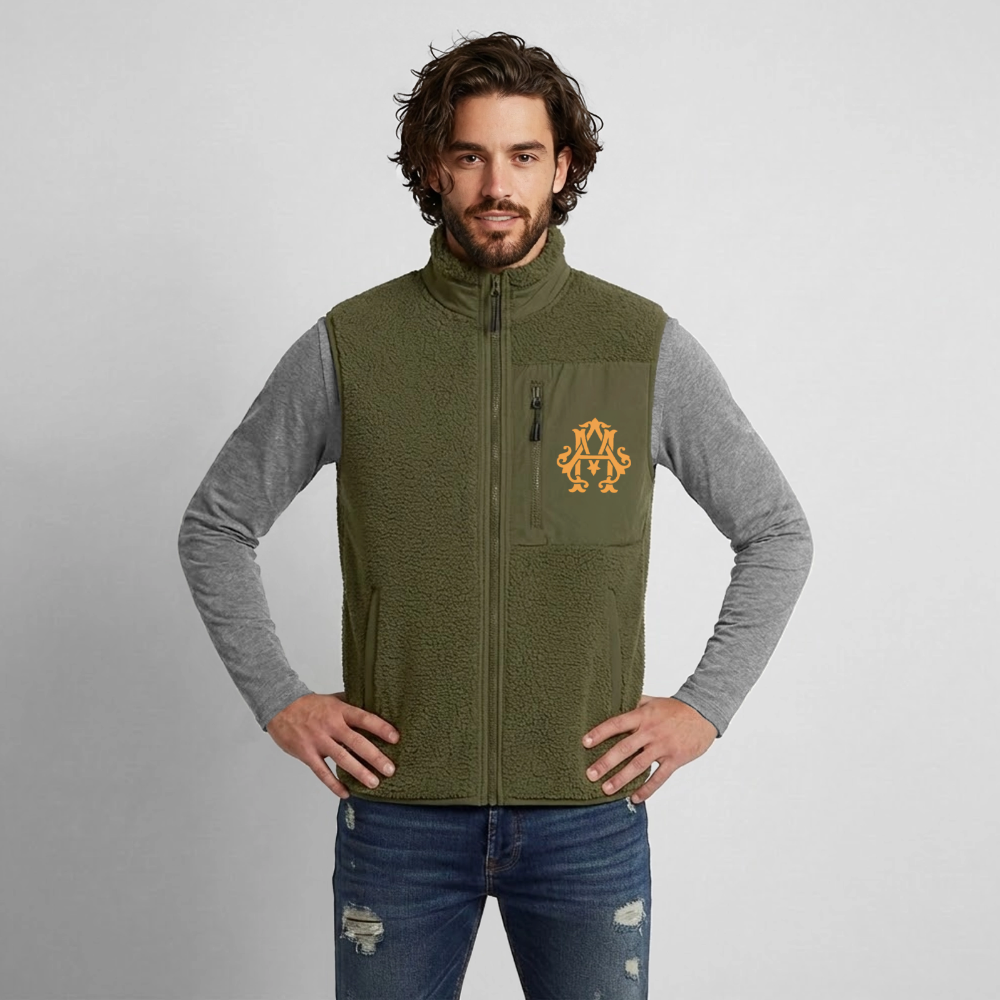 adligemotivations Logo Sherpa - Weste - khaki