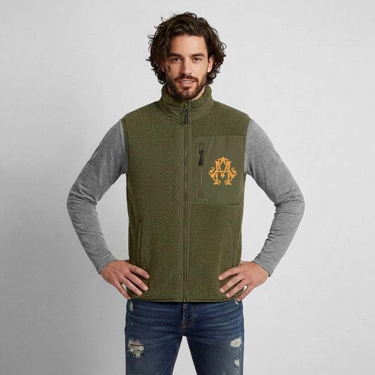 adligemotivations Logo Sherpa - Weste - khaki