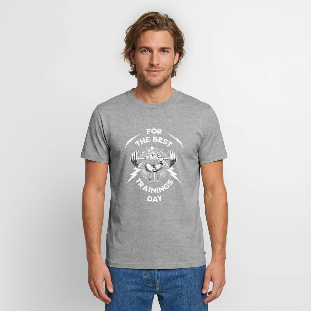 FOR THE BEST Premium T-Shirt - heather grey