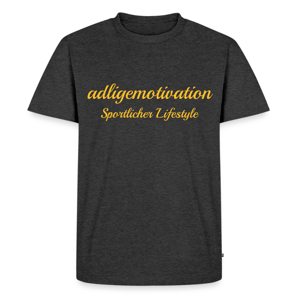 Sportlicher Lifestyle Premium T-Shirt - heather anthracite