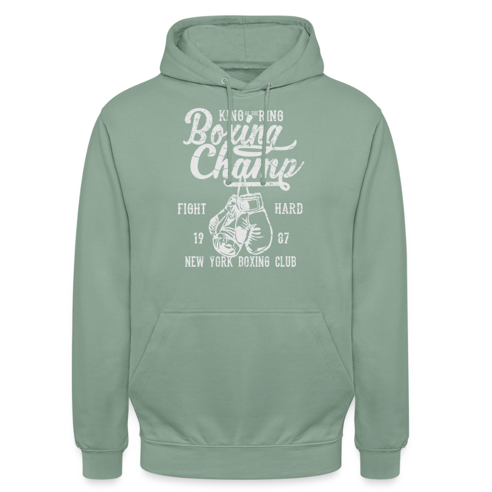 Boxing Champ Hoodie - steel green