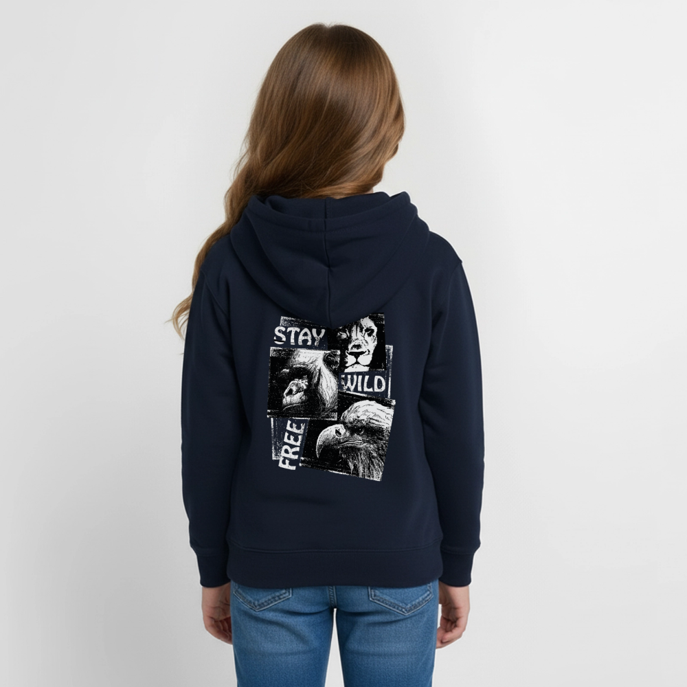 STAY WILD Hoodie Teenager - navy