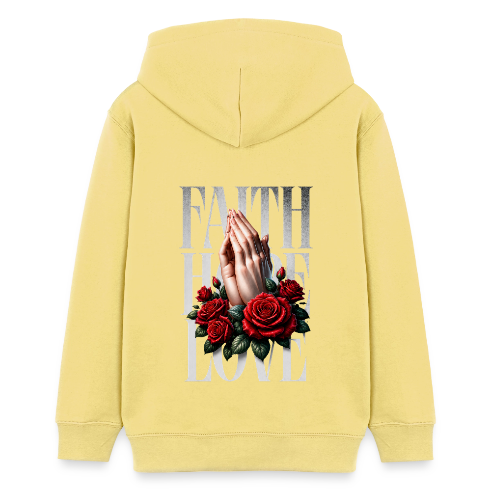 FAITH, HOPE, LOVE Premium Hoodie - viva yellow 