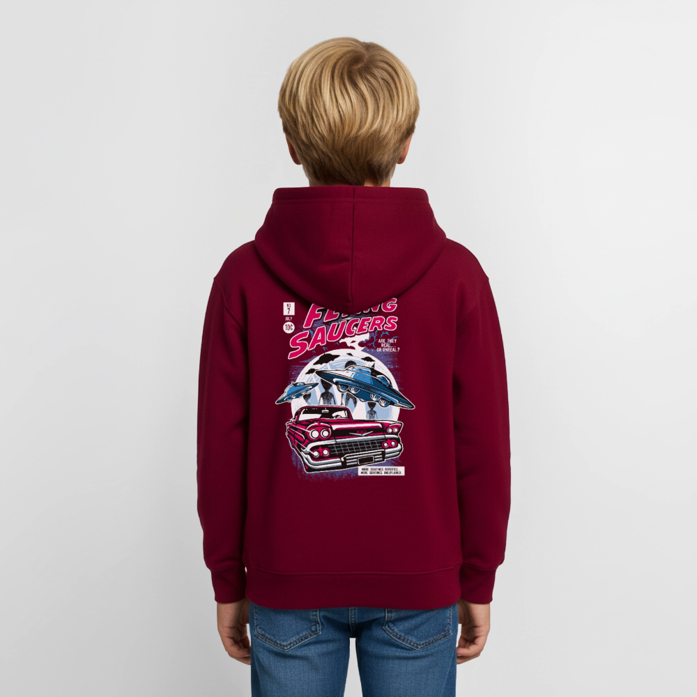 FLYING SAUCERS Hoodie Teenager - bordeaux