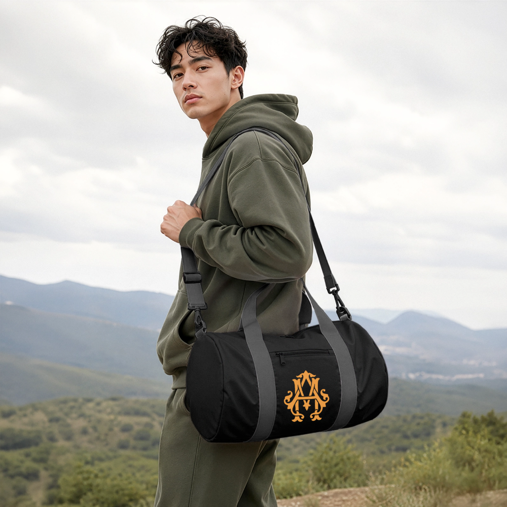 NEVER GIVE UP Duffel Bag - black/graphite grey