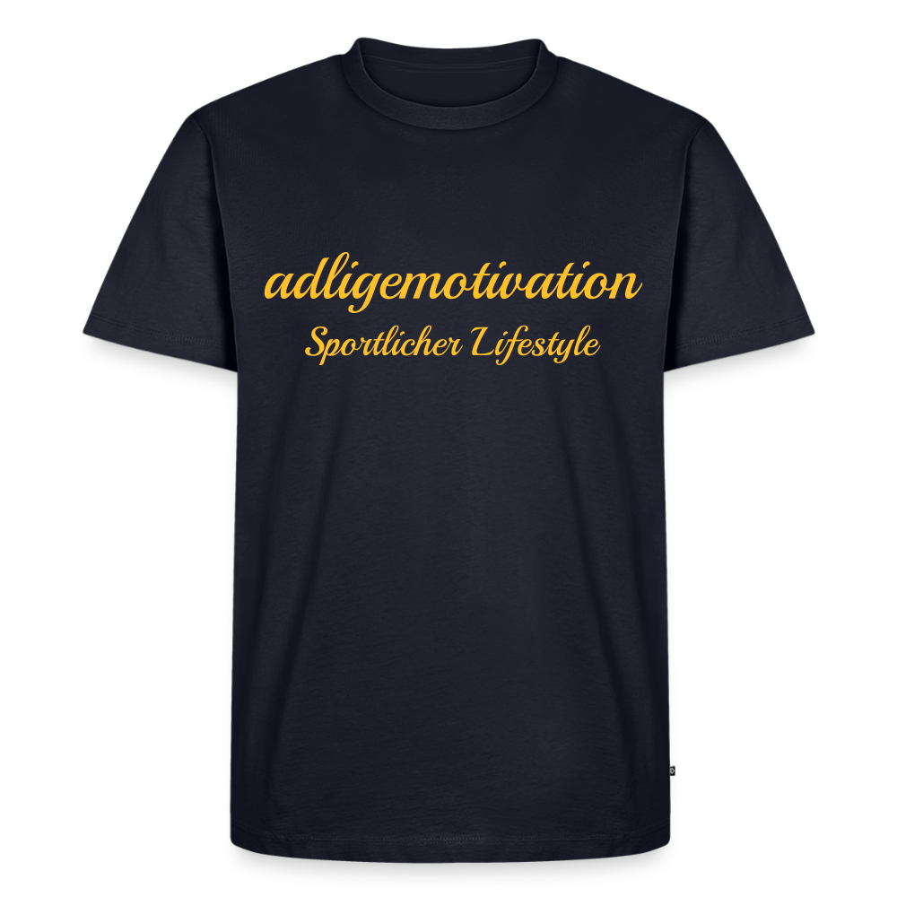 Sportlicher Lifestyle Premium T-Shirt - navy