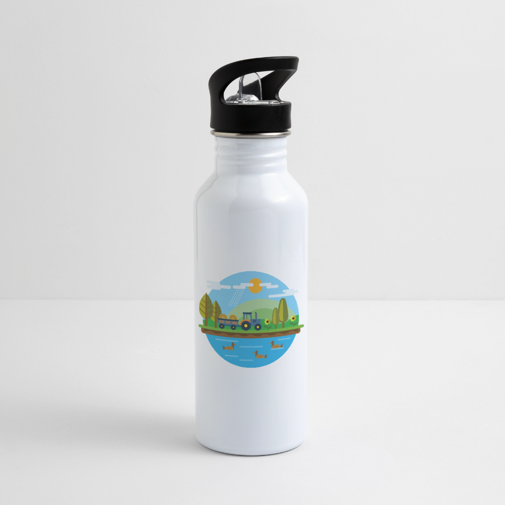 Bauernhof Flasche - white