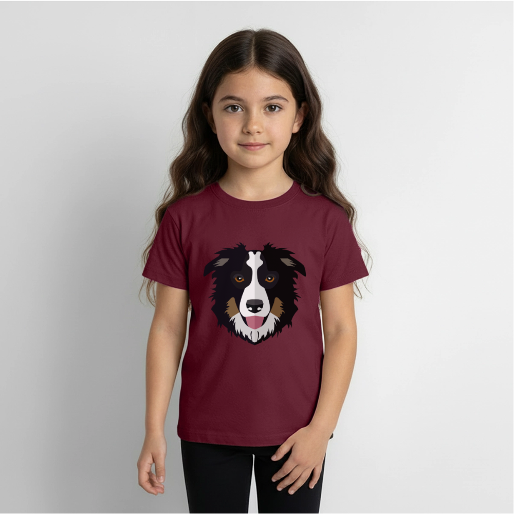 Hund Premium Kinder T-Shirt - burgundy
