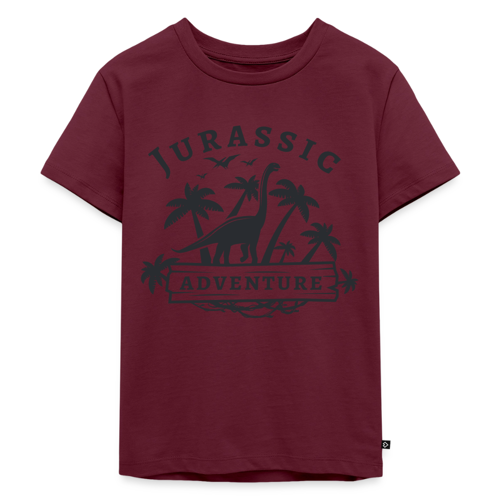Dinosaurier Premium Kinder T-Shirt - burgundy