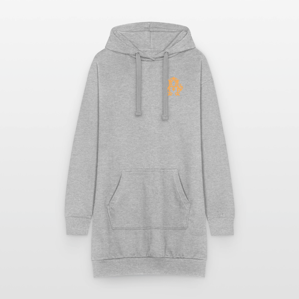 adligemotivations Logo Hoodie Dress - heather grey