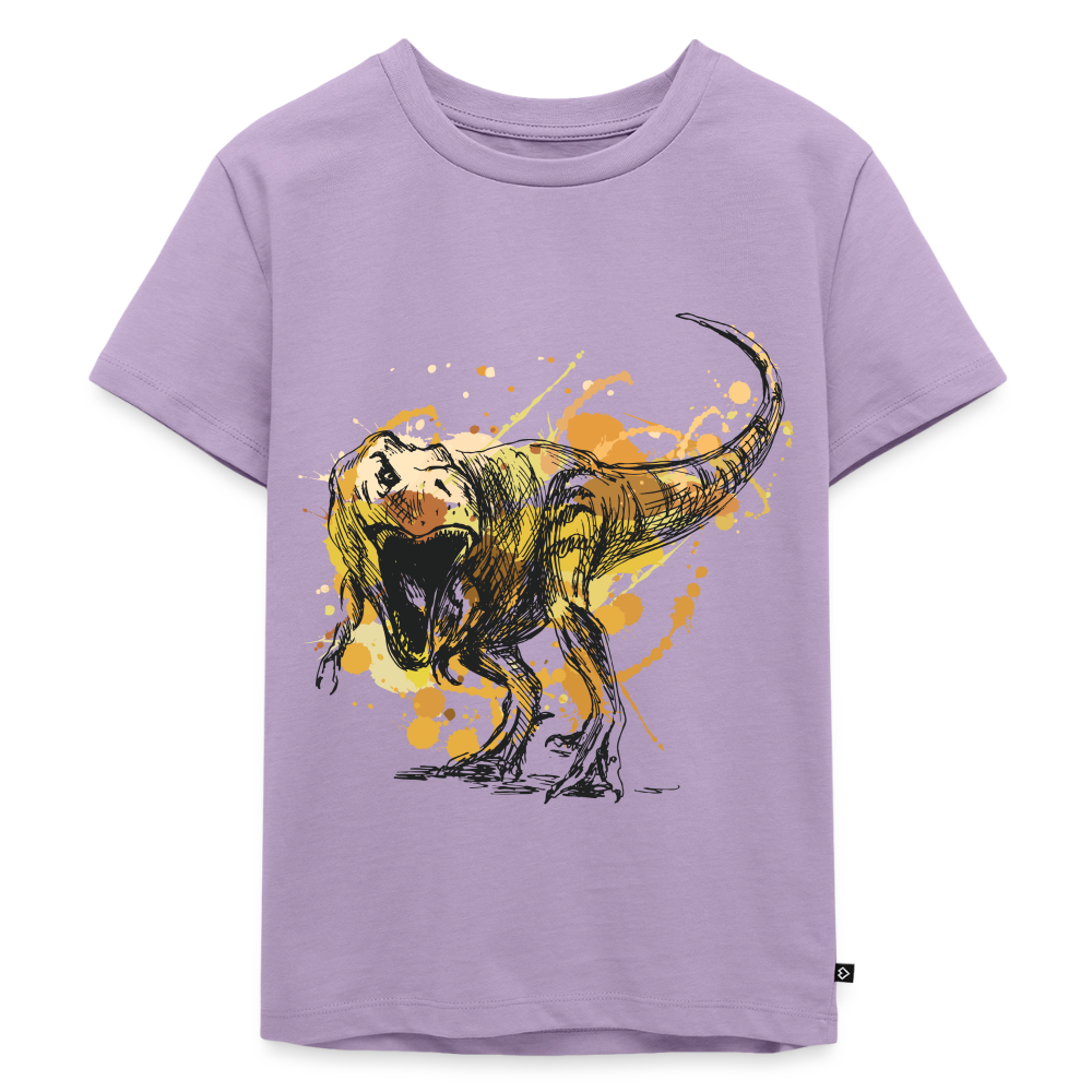 Dinosaurier Premium Kinder T-Shirt - lavender